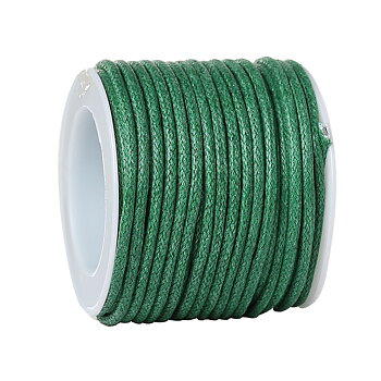 Waxed cotton,  d.green, 1.5mm, role