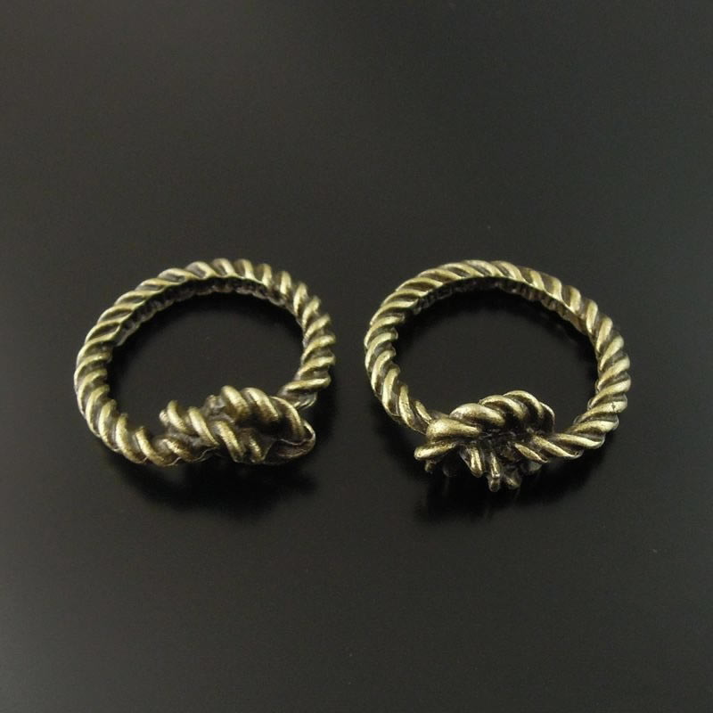 Connector - Ring - Rope, brons