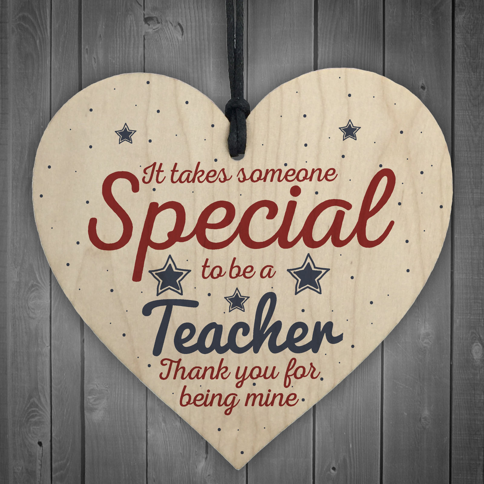 Trätavla Hjärta "It takes someone special to be a teacher...." - 2