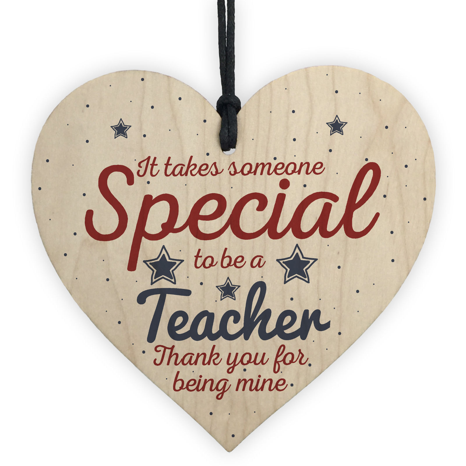 Trätavla Hjärta "It takes someone special to be a teacher...."