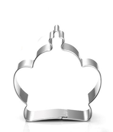 Cookie cutter, stainless steel-  Crown King