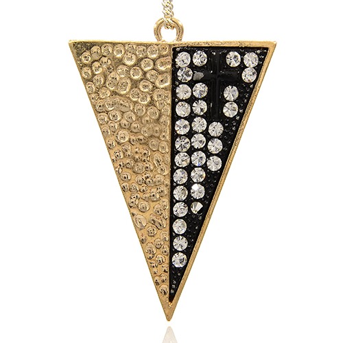 Large Luxury pendant - Triangle Golden