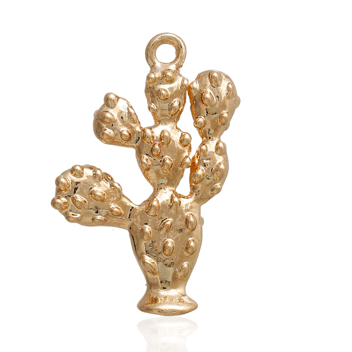 Charm,  Cactus 3D, Gold