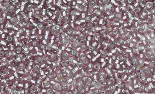 Seedbeads  silverlined- Mauve