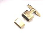 Clasp hook 9,8x4,3mm, bronze