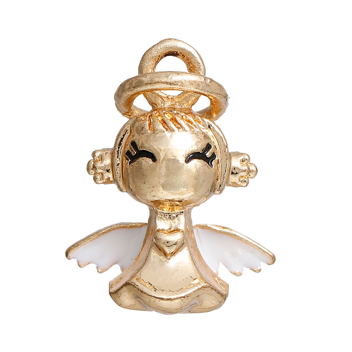 Charm Angel 3D, gold