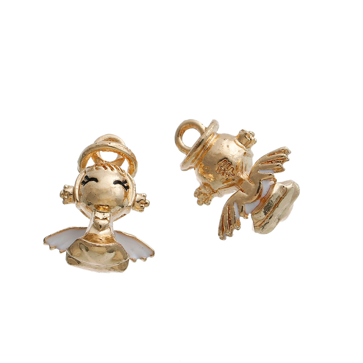 Charm Angel 3D, gold - 2