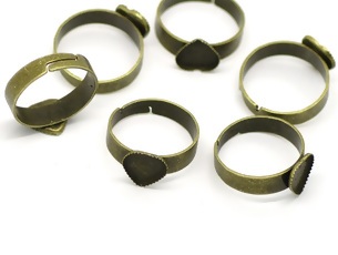 Justerbar Ring m hjärta