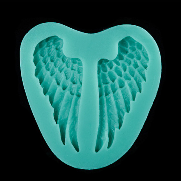 Concrete forms in Silicon  angel wings 