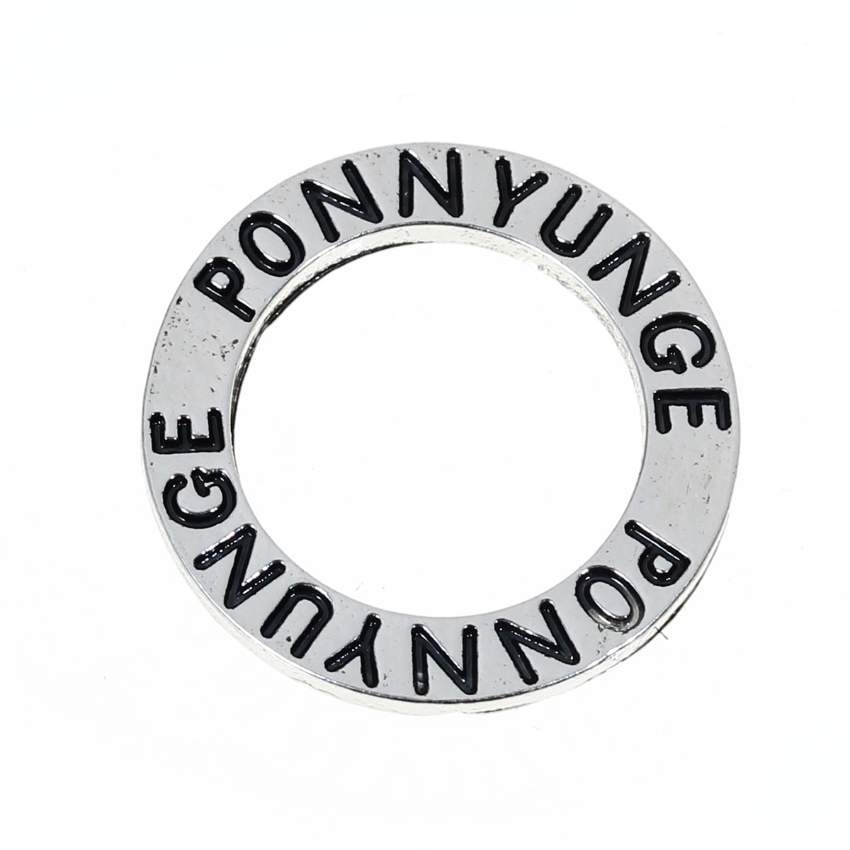 Budskapsring, silver  "PONNYUNGE"