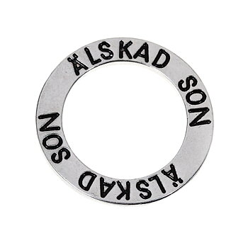 Affirmationsring     "ÄLSKAD SON"