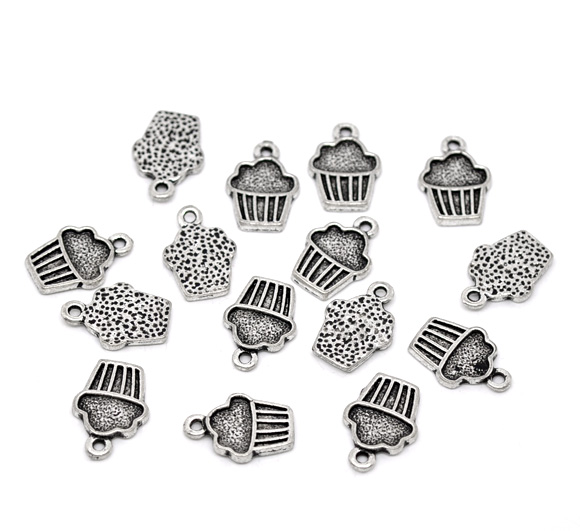 Berlock - Silver Cupcake