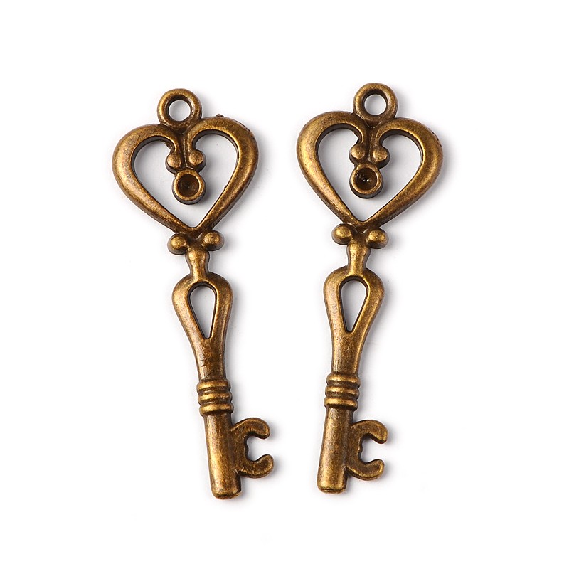 Charm -  Key heart 42mm