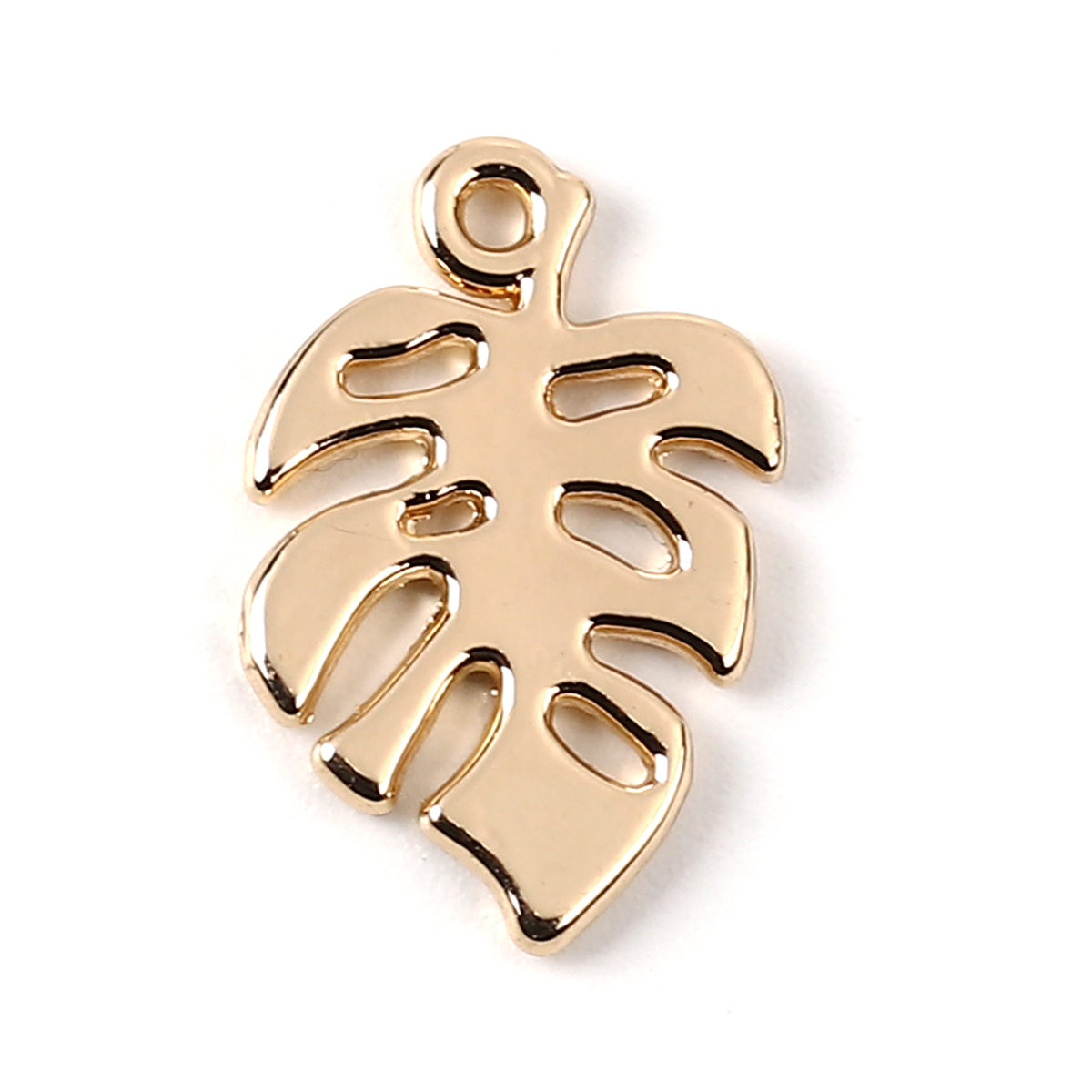 Berlock - Monstera blad, Guld