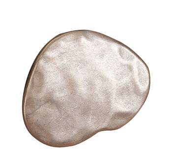 Buttons in the metal - Rosé Gold - hammered heart