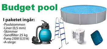 Budgetpool 1,22  6,1x4,5 m oval  SLUTSÅLD