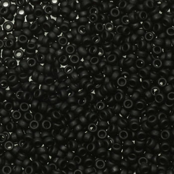 Miyuki Seed Beads - Matte Black 15/0
