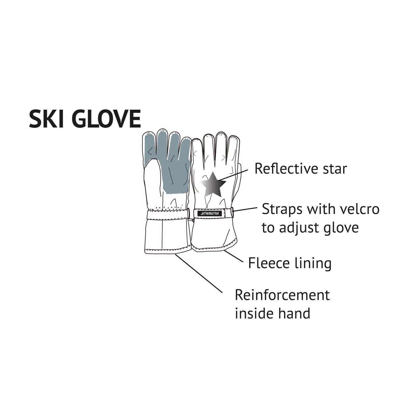 ski glove NIGHT - 2