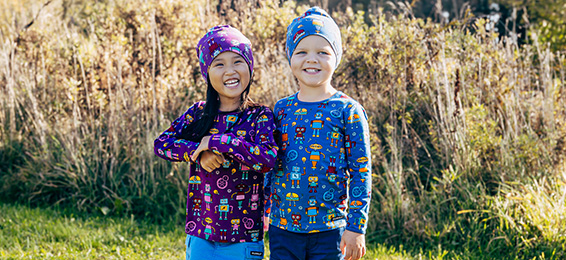 T-shirts, tops, sweaters, and jackets for kids 