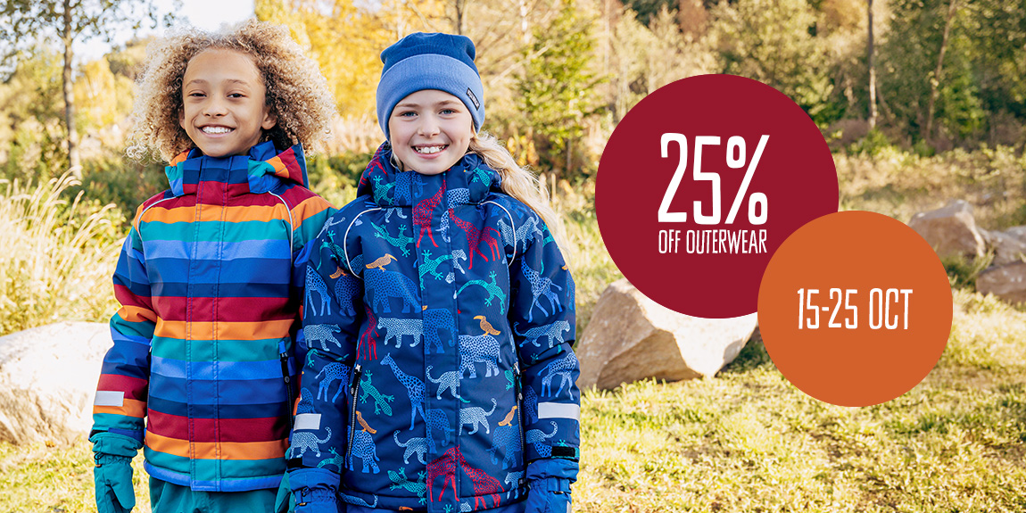 OFFER - 25% off outerwear SHOP NOW