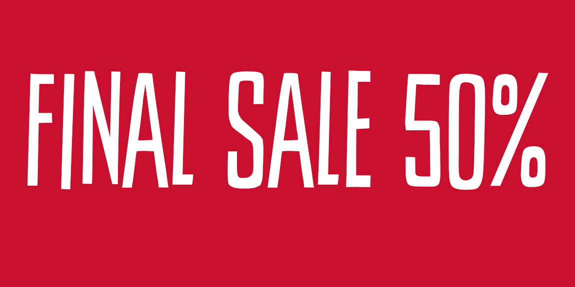 SALE - 50% off everything! SHOP NOW
