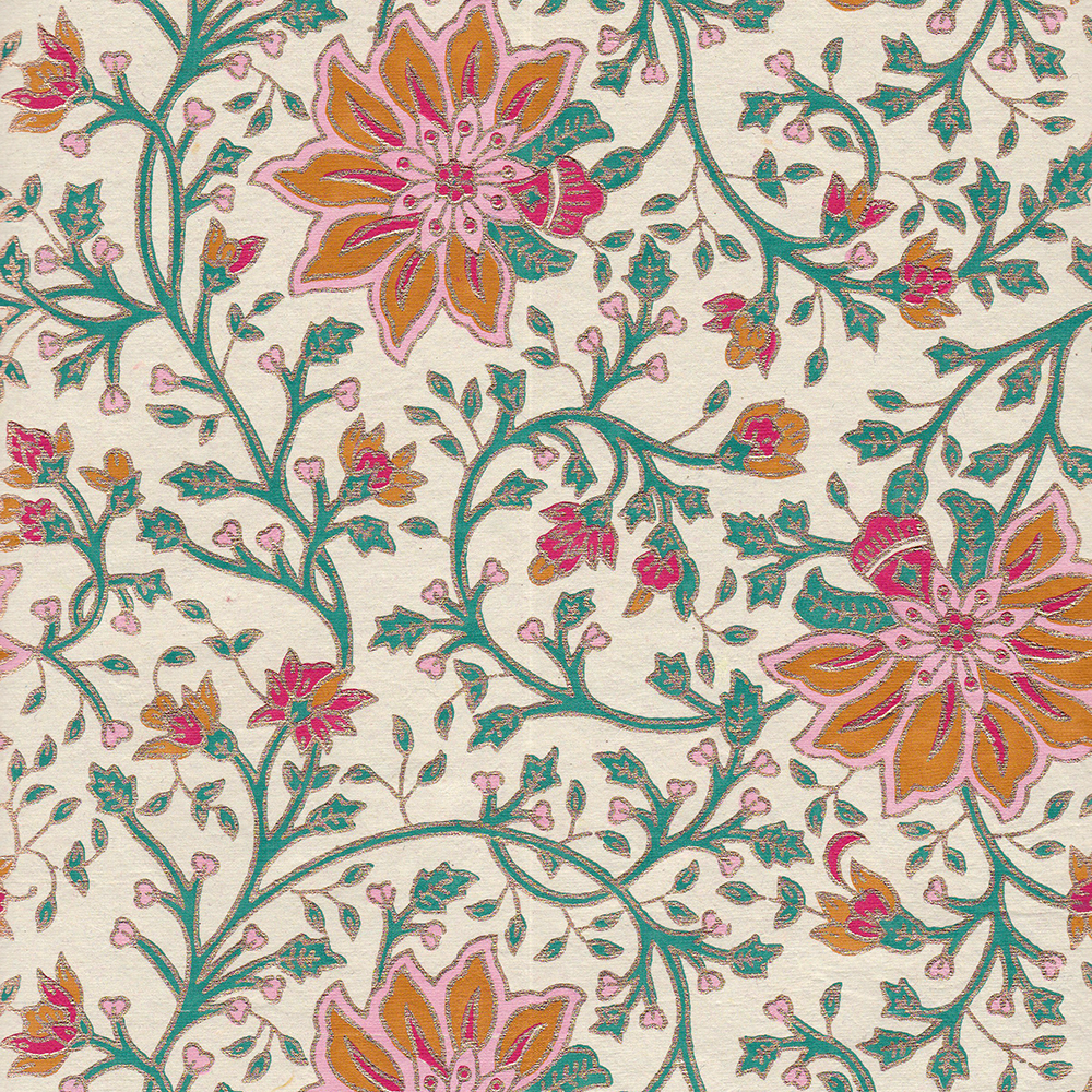Floral pattern, gold