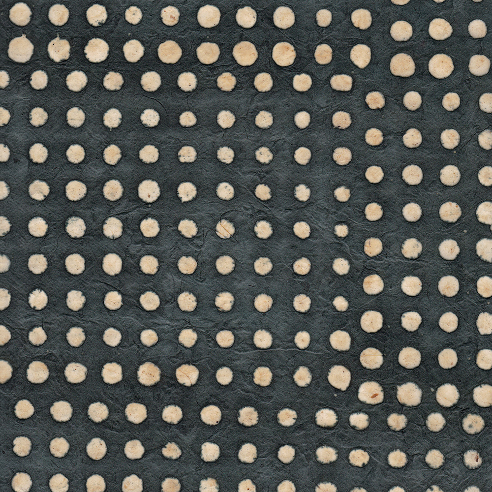 Batik with dots, gris