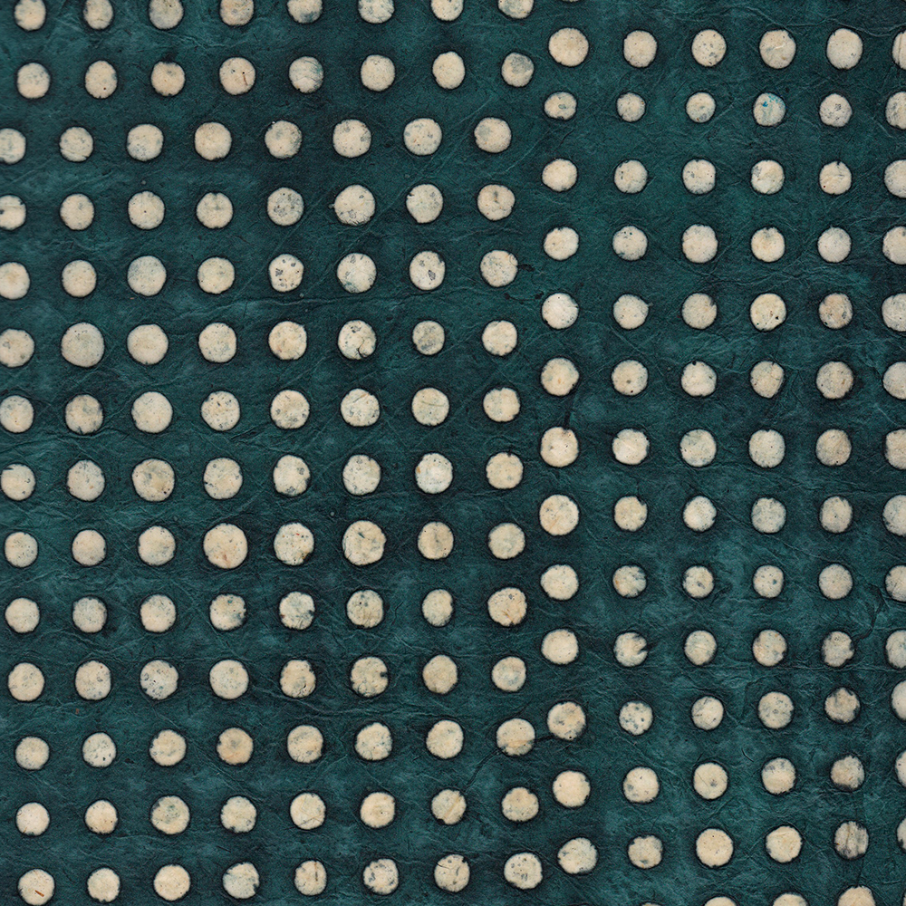 Batik with dots, blue