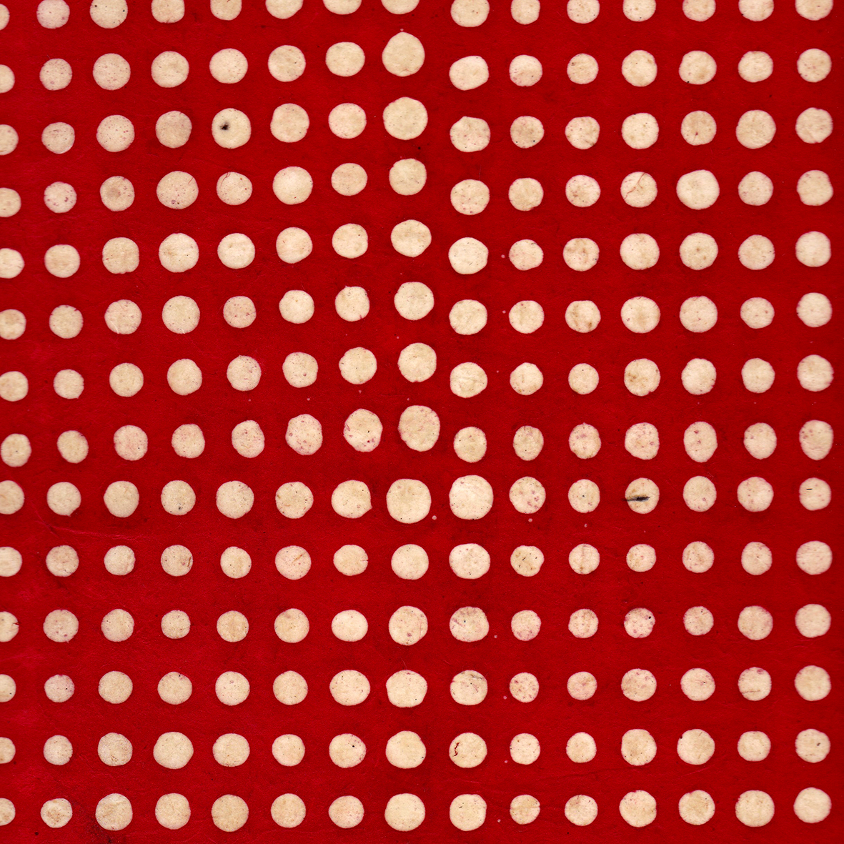 Batik with dots, red