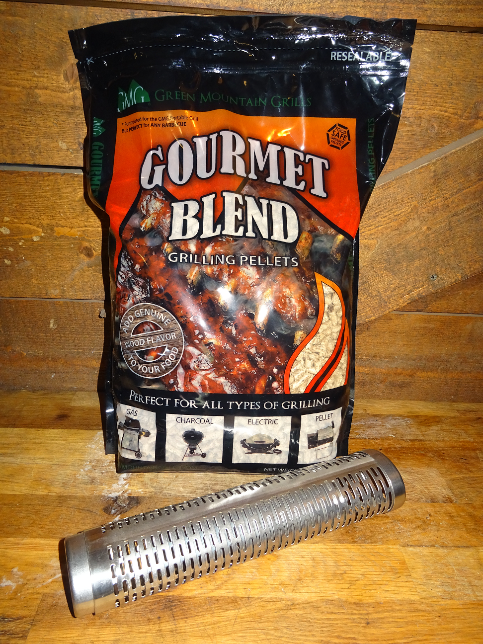 Varm/Kallrök Paket - Rökrör & 3,6 kg Rökpellets 