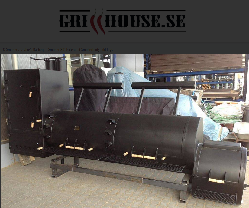 Joe´s Barbeque Smoker 30" Extended Smokerbody inkl legs - 4