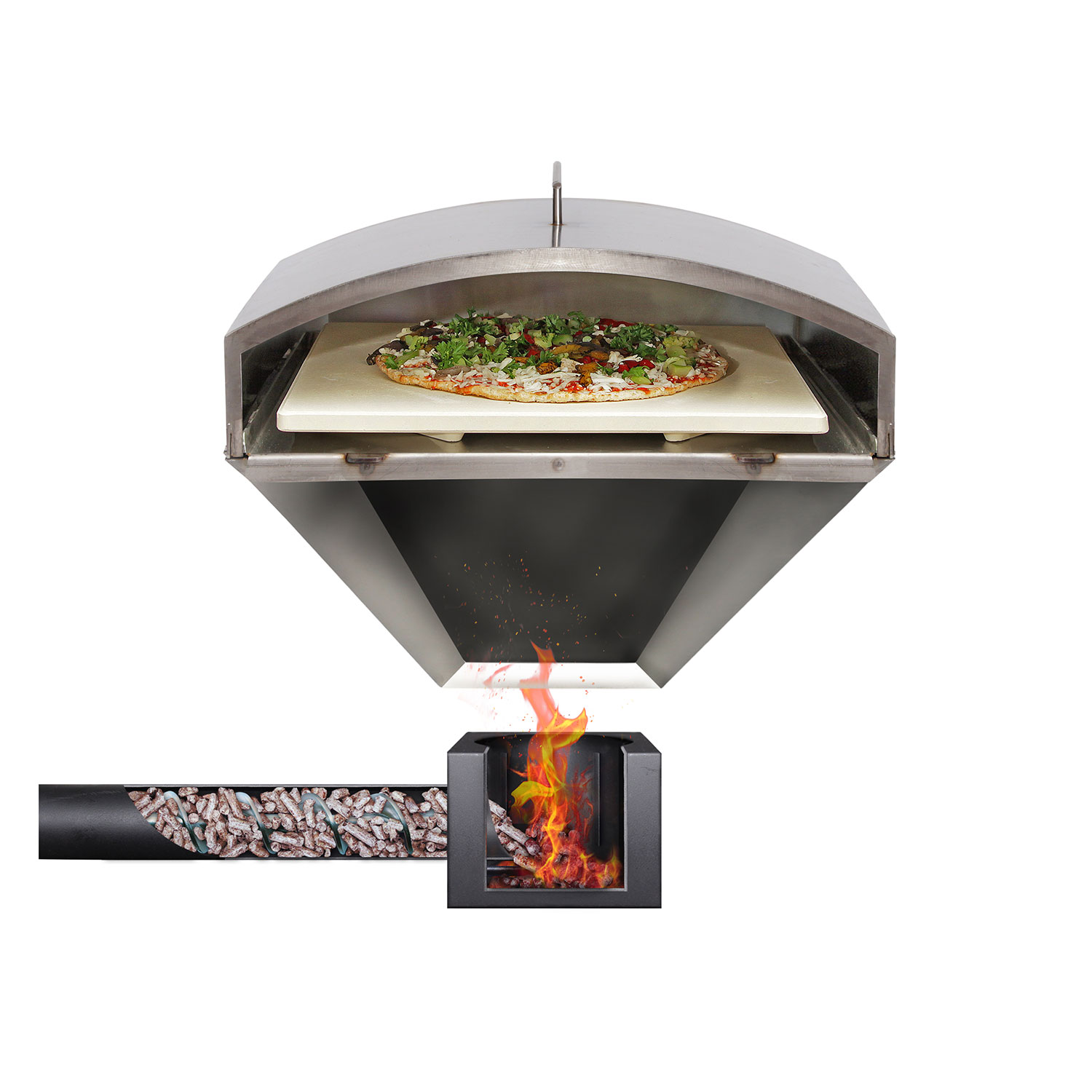 GMG Wood-Fired Pizza Attachment Kit - 4