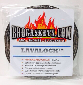 Kamado / Smoker packning DUPONT™ NOMEX® GREY LavaLock® self stick -  4,5 Meter 