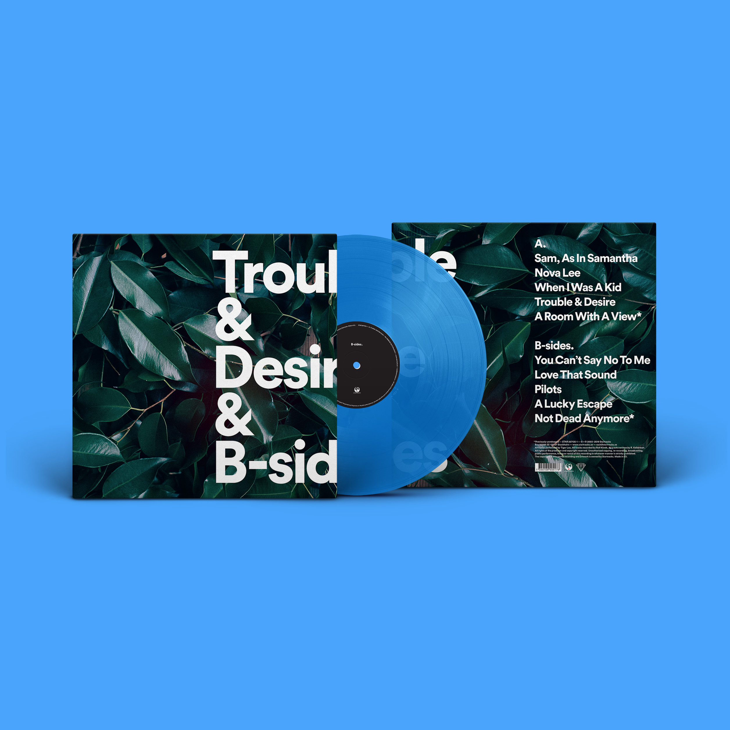 Tiger Lou - Trouble & Desire and b-sides (Blue Vinyl)  - 2