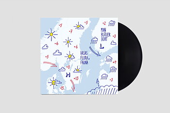 Vasas flora och fauna - Man blåser bort - svart vinyl 