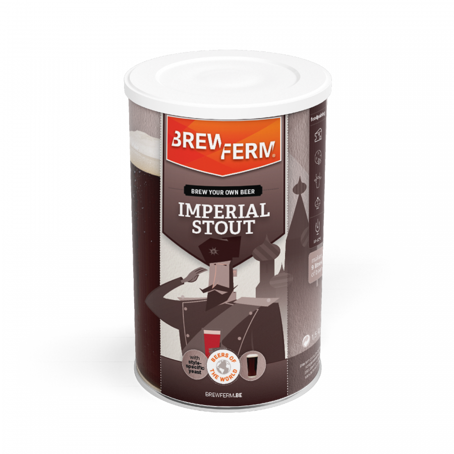 Brewferm Imperial Stout für den 9-Liter-Bierset