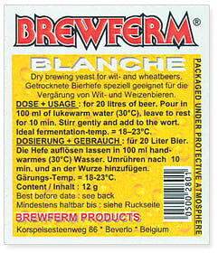 öljäst BREWFERM Blanche 12 gr. (Vetejäst)