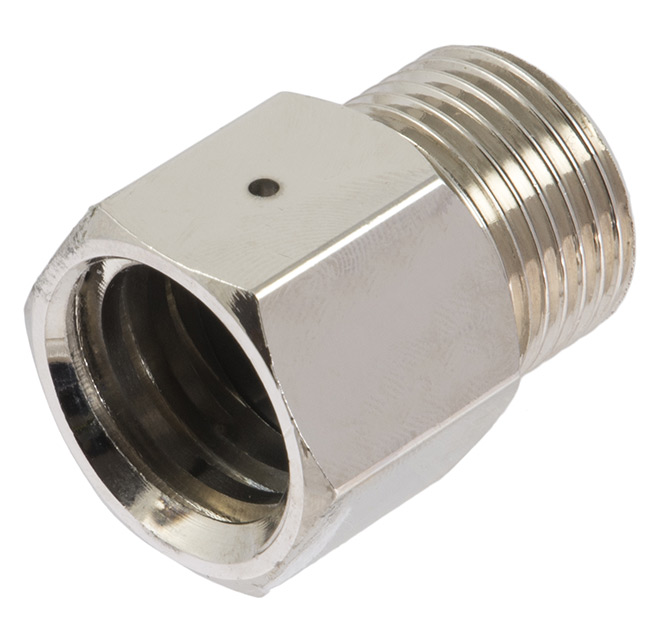 Trapetzadapter (typ 2.3) med säkerhetsventilhål för regulator till 425 g kolsyrepatron
