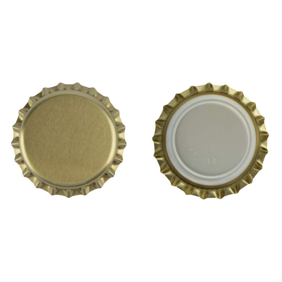 Kultakruunukorkki 29 mm samppanjapulloille 100 kpl