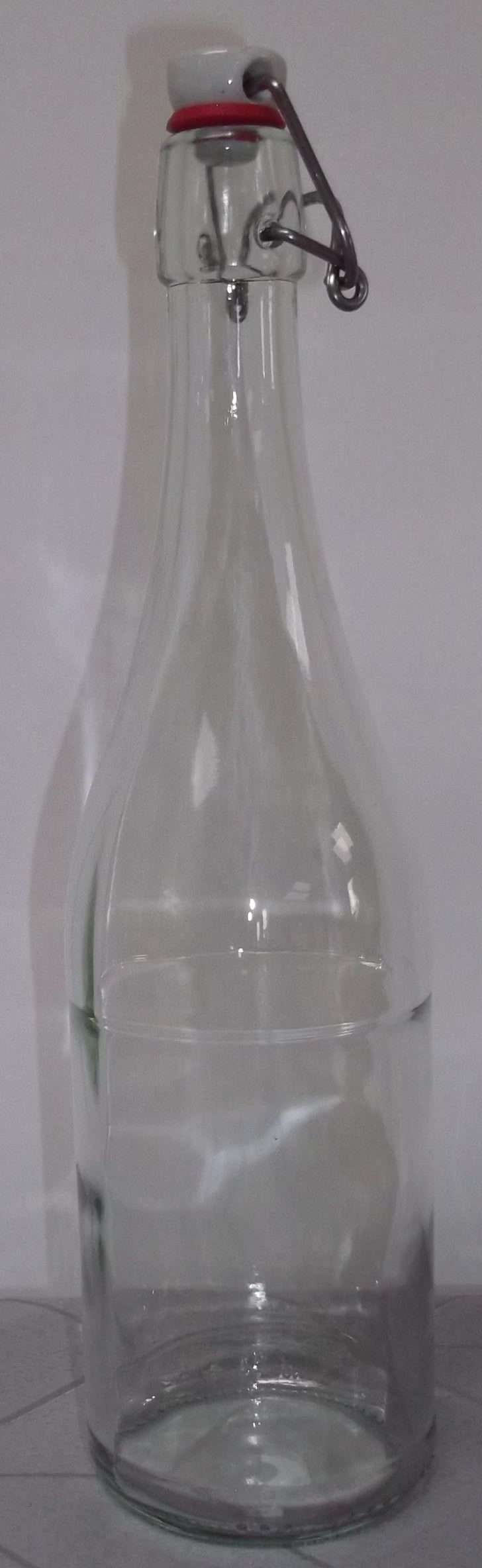 Patentflasche, 75 cl. klar 12 Stk. mit Korken