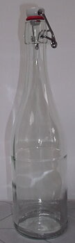Patenttipullo, 75 cl. valmiina 12 kpl. korkkien kanssa