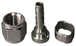 Schlauchanschluss 8 mm.