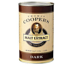 Coopers Maltextrakt Mörk 1,5 kg.