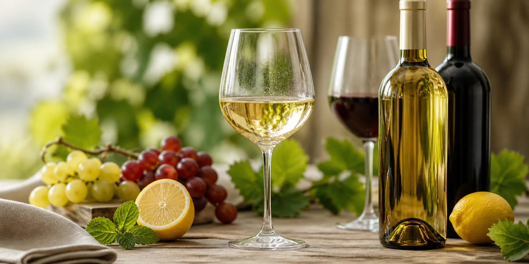 Wein mit ausgewogener Säure