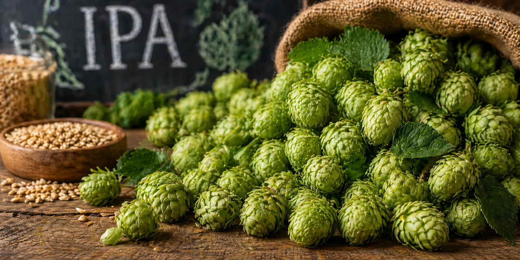 Hopfen verleiht IPA Bier seinen Geschmack