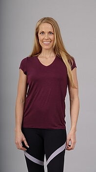 Basic Tee Bordeaux