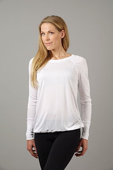 Warm Up Top Long Arm white