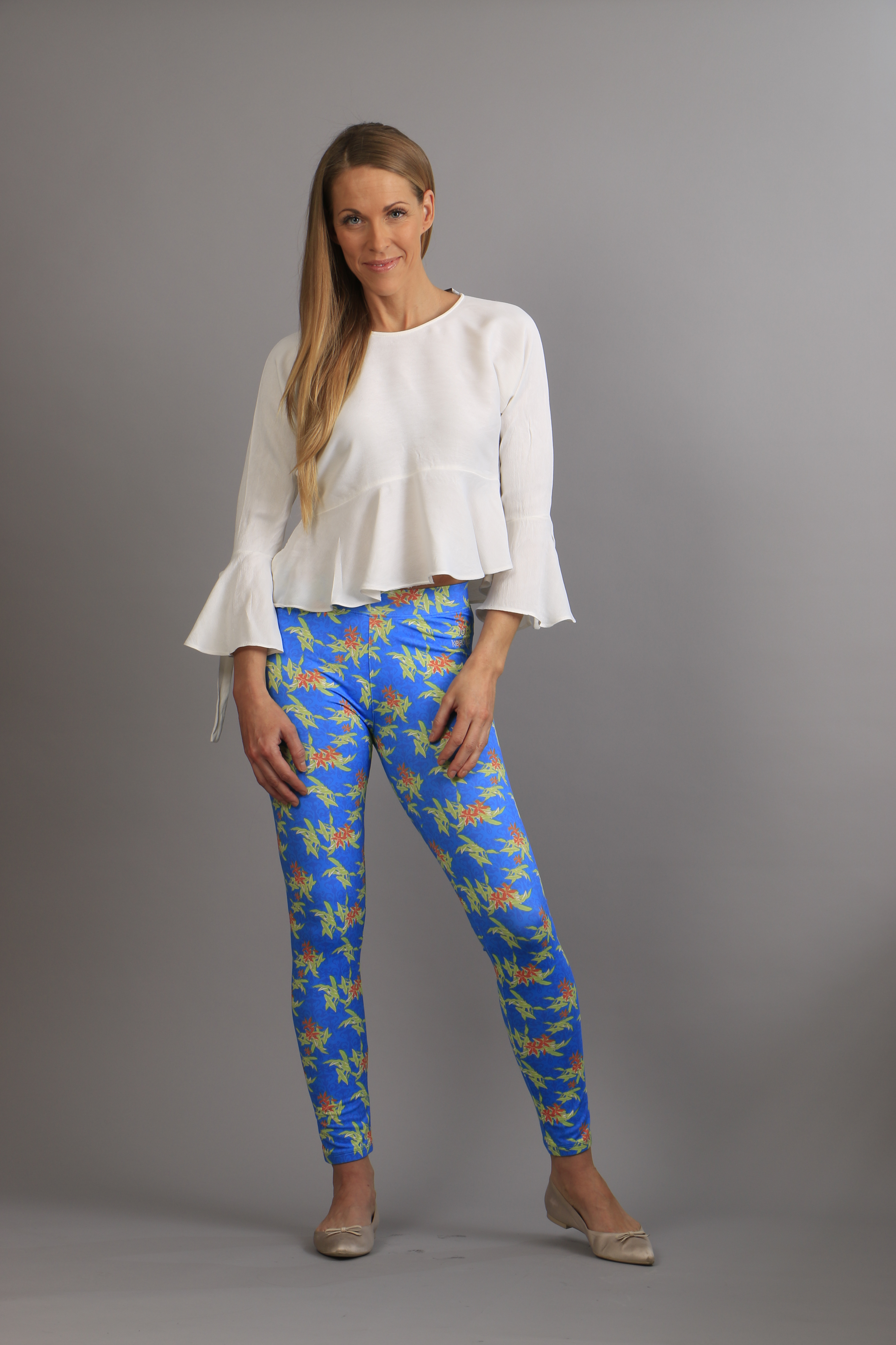Floral Tights white - 3