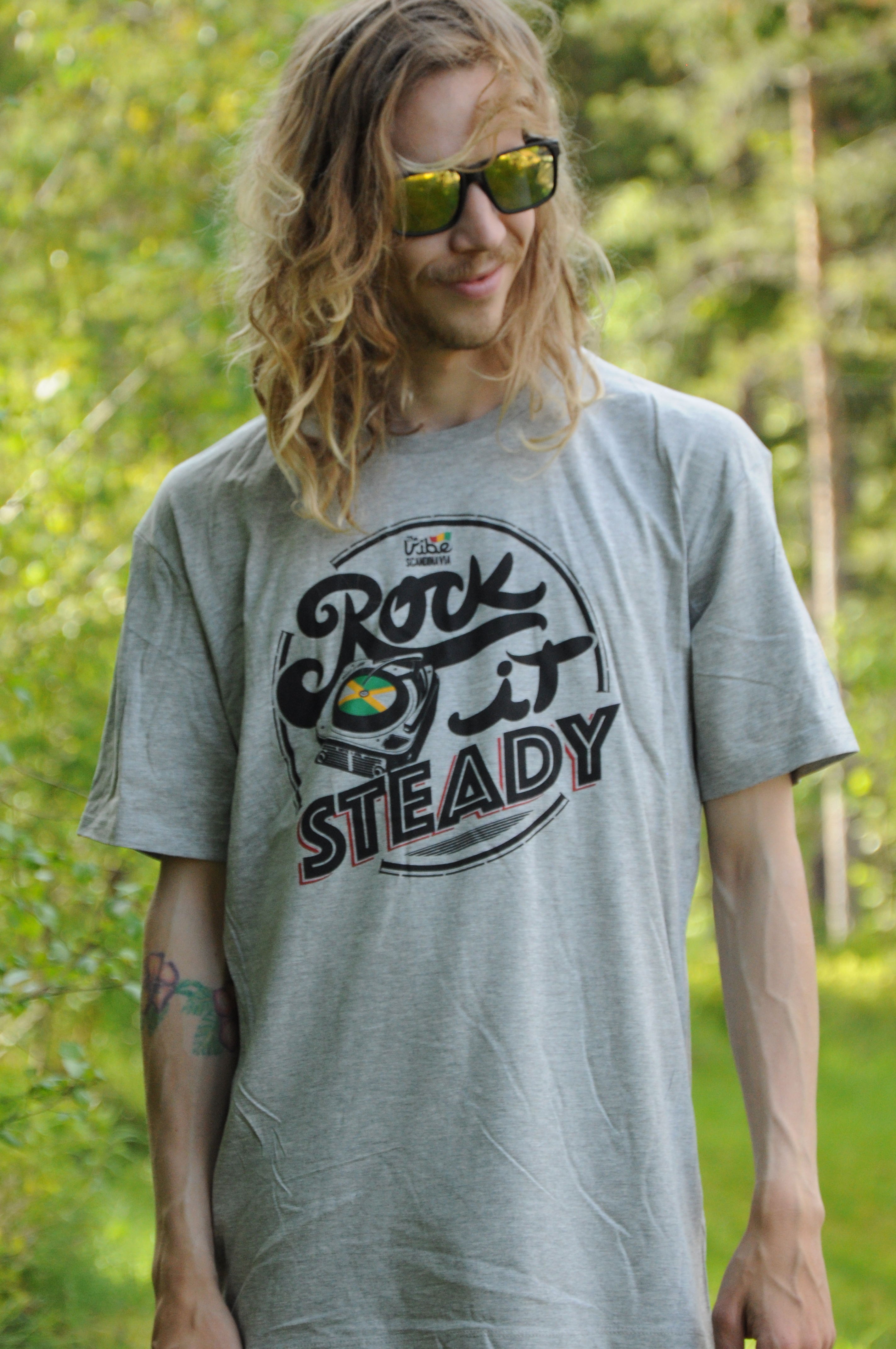 Rock Steady T-shirt Grey