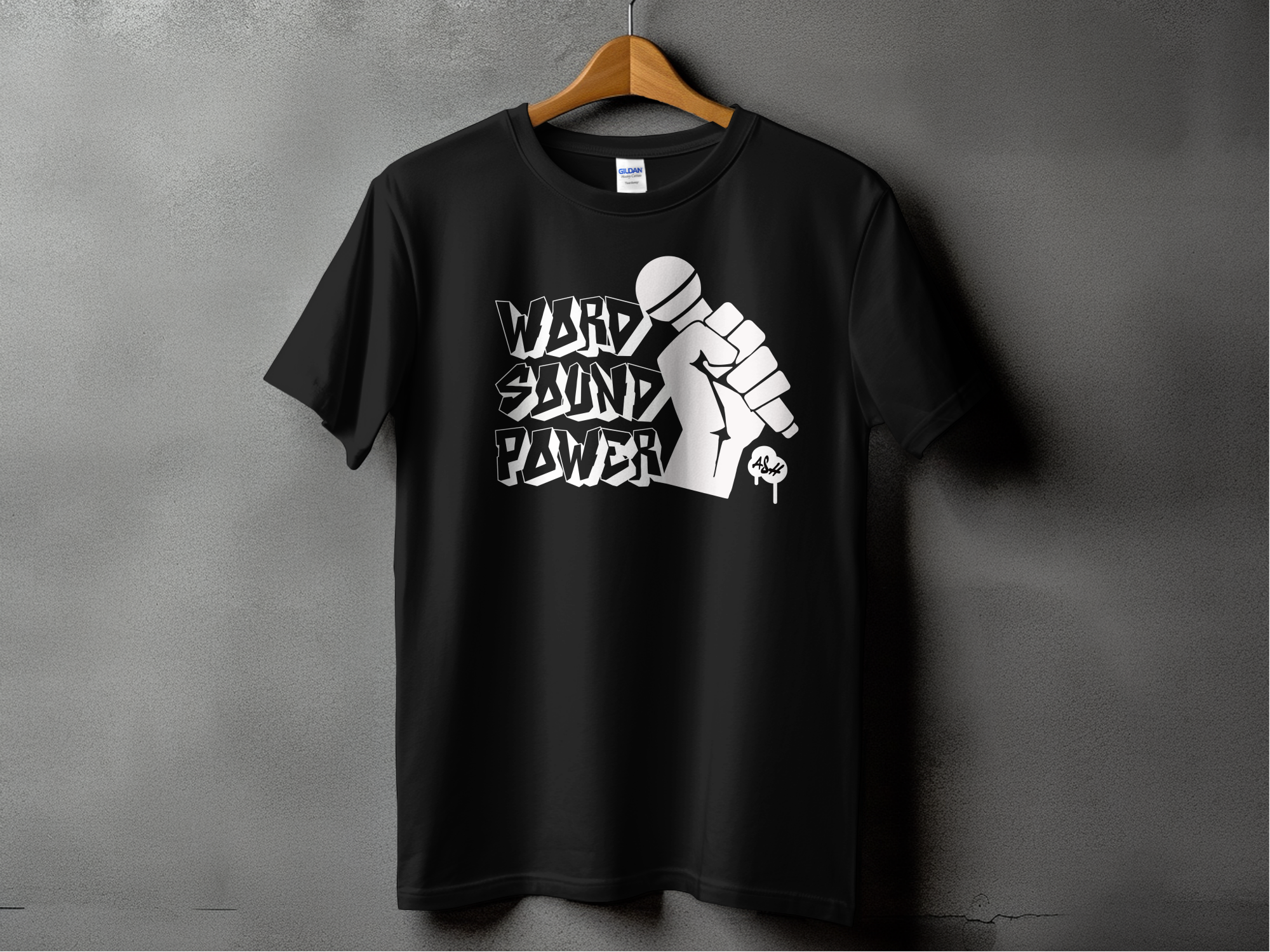 Word Sound & Power T-shirt Charcoal / Black - 2